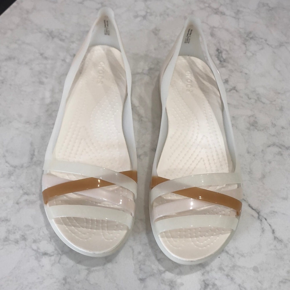 NWOT Never worn.  “Ionic comfort” crocs size 9